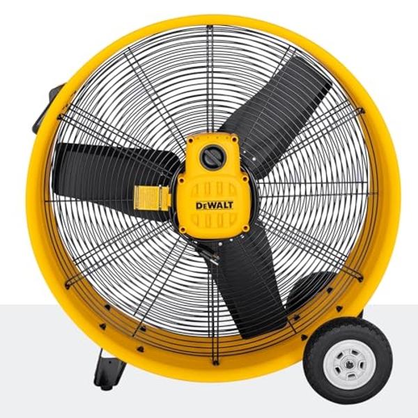 OEMTOOLS OEM24871 20" Oscillating Pedestal Fan, Commercial Fan For Worksites, Industrial Fans, High Velocity Shop Fan, Pedestal Fan, Oscillating Fan On Stand, Warehouse, Garage, or