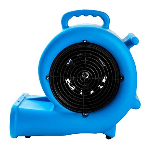 Mounto 1/3hp Air Mover 2000cfm Carpet Dryer Blower Floor Drying Fan - 3-Speed Air Mover w/Dual GFCI Outlet, 25ft Power Cord for Drying, Cooling, Air Circulation