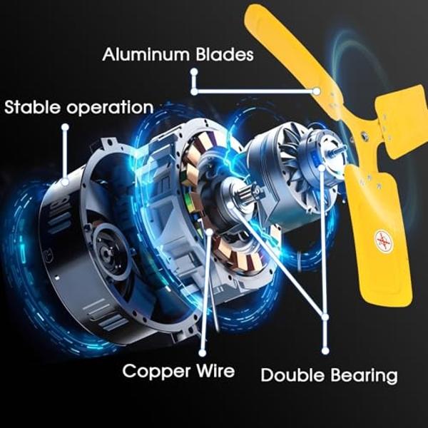 Simple Deluxe 24 Inch Heavy Duty Metal Industrial Drum Fan, 3 Speed Air Circulation for Warehouse, Greenhouse, Workshop, Patio, Factory and Basement