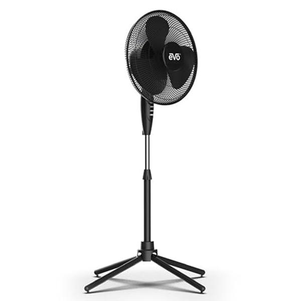 EVO 16" Aromatherapy Stand Fan – Powerful Cooling, Aroma Therapy Compatible, and Easy Assembly