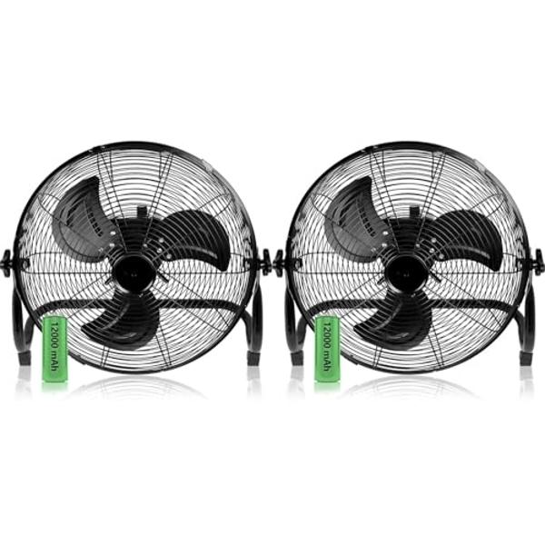 Tech Drive Heavy Duty Metal Industrial Drum Fan, 30 inch High Velocity Shop Fan, 2 Speed Large Floor Fan for Warehouse, Workshop, Factory, Garage, All Metal, Black