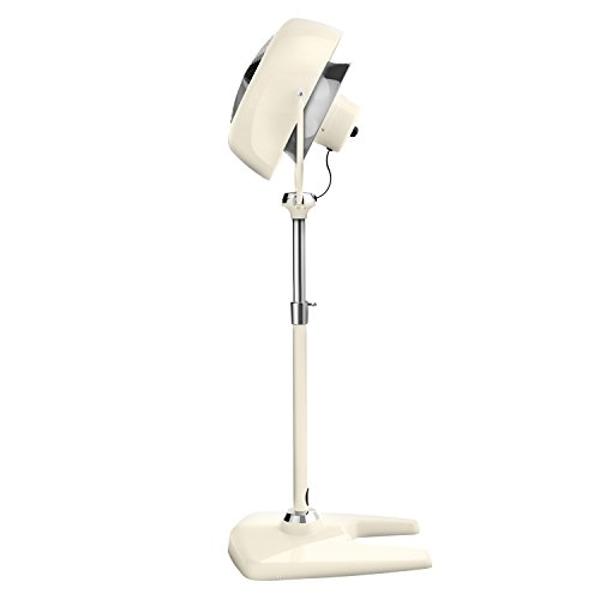 Vornado VFAN Sr. Pedestal Vintage Fan Retro Metal Standing Air Circulator for Cooling & Décor 3 Speeds, Adjustable Tilt Vintage White