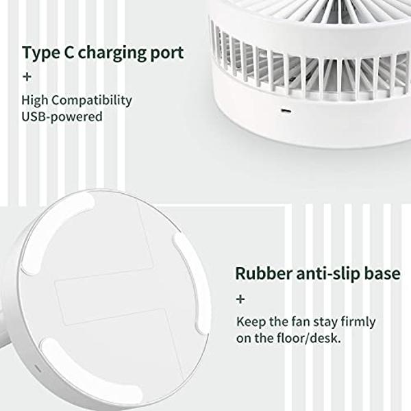 Dreo Pedestal Fan with Remote, PolyFan 513S, 43'' Quiet Standing Fan for Home Bedroom, 120°+105° Smart Oscillating Floor Fans with Wi-Fi/Voice Control, Works with Alexa/Google, 6 M