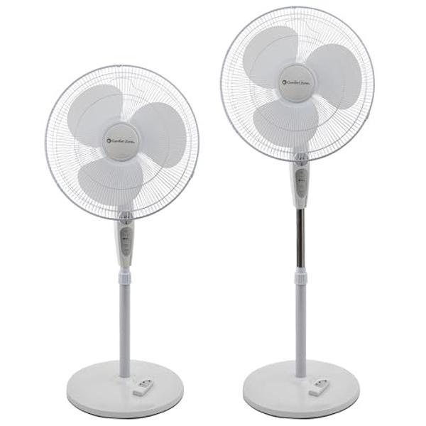 Dreo Smart Fan for Bedroom, 120° +120° Omni-Directional Oscillating Fans, 90ft Quiet Pedestal Fan with RGB Light, 9 Speeds, 6 Modes, 20dB, 8H Timer, Wi-Fi/Voice/Alexa, 37-42" Floor