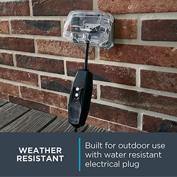 Rowenta, Pedestal Fan, Extreme Outdoor Fan with Remote, 65 Inches, Ultra Quiet Fan, Oscillating, Portable, 3 Speeds, Digital Control, Black, Ourdoor, VU4510