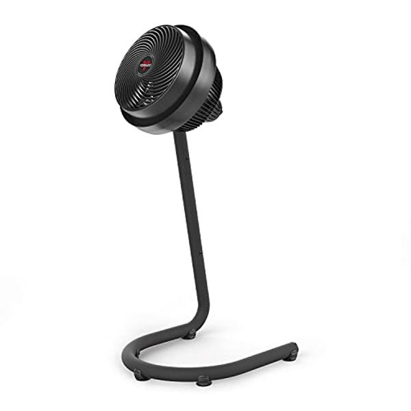 PELONIS PFS45A5BBB 18 inch 5-Blade Oscillating, Adjustable Standing Pedestal Remote, LED Display, 5 Speed Setting and 7-Hour Timer Fan, Black
