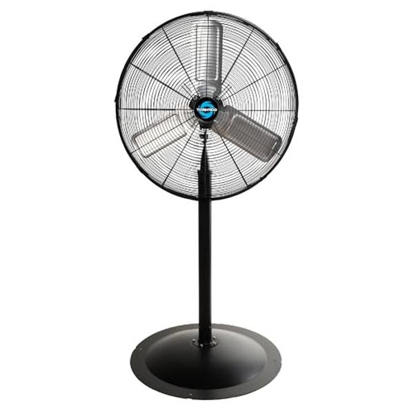 PELONIS PFS45A5BBB 18 inch 5-Blade Oscillating, Adjustable Standing Pedestal Remote, LED Display, 5 Speed Setting and 7-Hour Timer Fan, Black