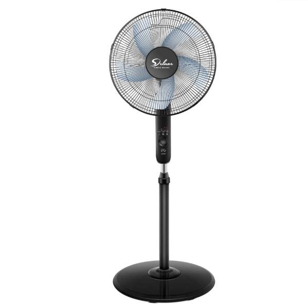 LIPETY Portable Foldable Rechargeable Oscillating Fan - 9" 7200mah Battery Operated USB C Small Fan Remote, Quiet Table Desk Fan Folding Standing Pedestal Fans for Bedroom Rome Off