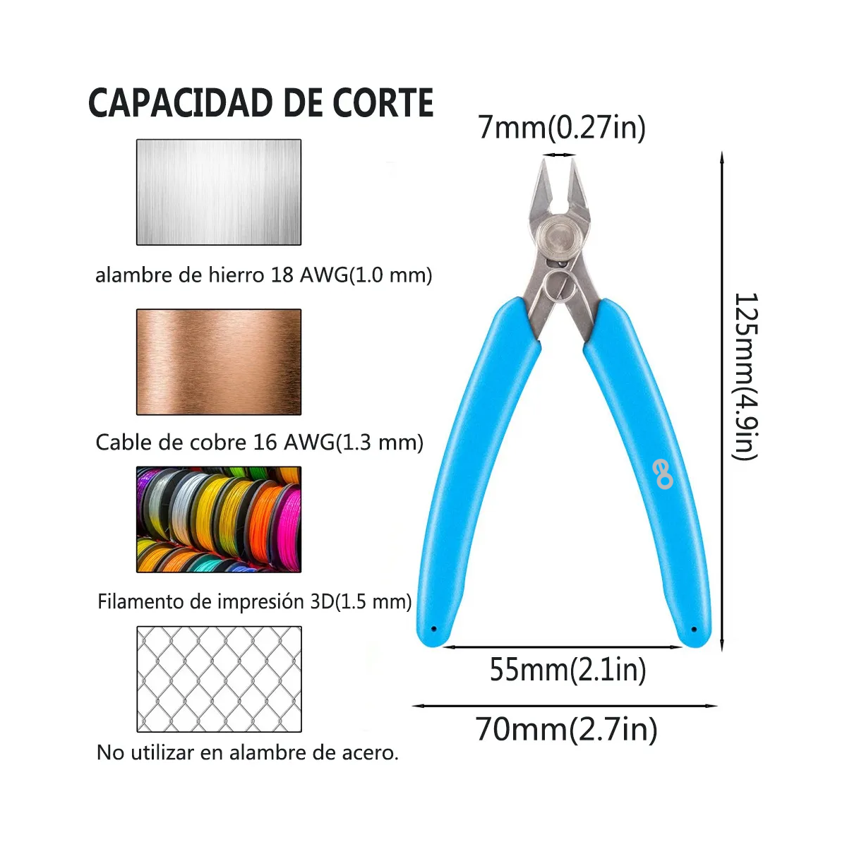 Set 4 Pinzas De Micro Corte Electrónica Corte De Cable