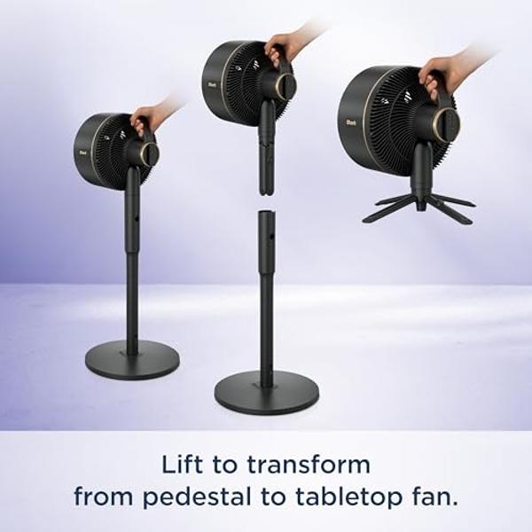 Shark FlexBreeze - Indoor & Outdoor Fan, Corded and Cordless, 2-in-1 Oscillating Pedestal and Tabletop, Up to 24-Hr Battery, FA202