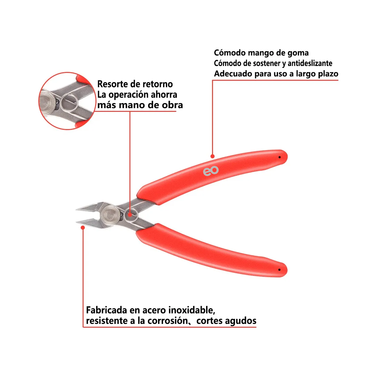 Set 4 Pinzas De Micro Corte Electrónica Corte De Cable