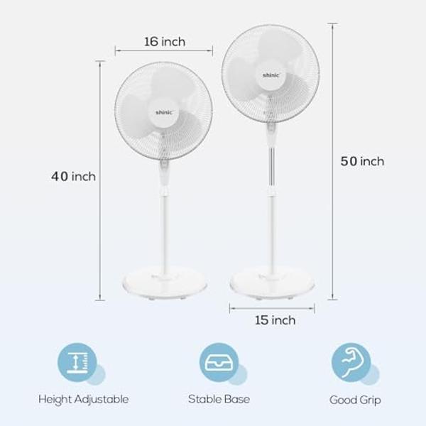 Tornado 24 Inch High Velocity Pedestal Fan for Commercial & Industrial Use - 3 Speed Settings, 7600 CFM, UL Listed, 6.6 FT Cord