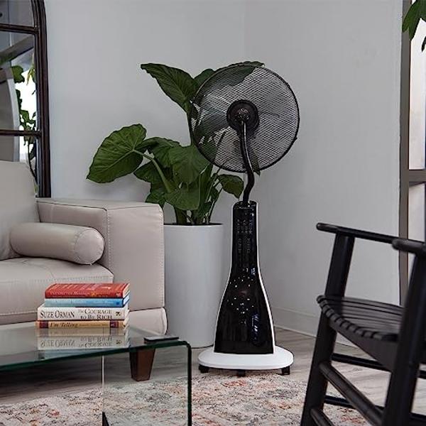 Floor Fan for Bedroom, Oscillating Fans with 12H Timer, 36-50db Floor Fans for Home Bedroom, Standing Fan Oscillating with 3 Speeds, Touch+Remote Control, 70°+90° Quiet Oscillating