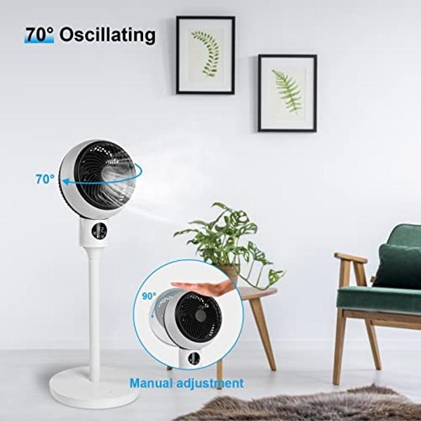 TPI Corporation CACU-20-P Air Circulator Commercial Pedestal Fan - 120v High Velocity Standing Fan for Versatile Use - Single Phase Non oscillating Aluminum Blade Fan - UL/C-UL Lis