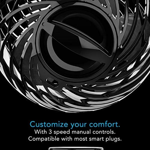 Vornado Pivot Clip Personal Air Circulator Fan with Multi-Surface Clip, Quiet Portable Fan for Office or Bedroom, 3 Speeds, Black