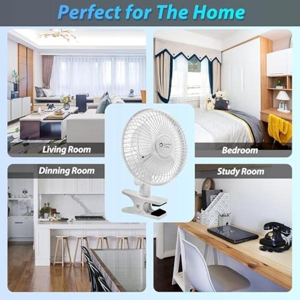 VENTY Portable Fan - Wireless Battery Operated Fan - 4 Speeds - LED Lighting - Carry Case & Remote Control - Cruise Travel - Outdoor Travel RV Power Bank With USB-C Port (Black wit