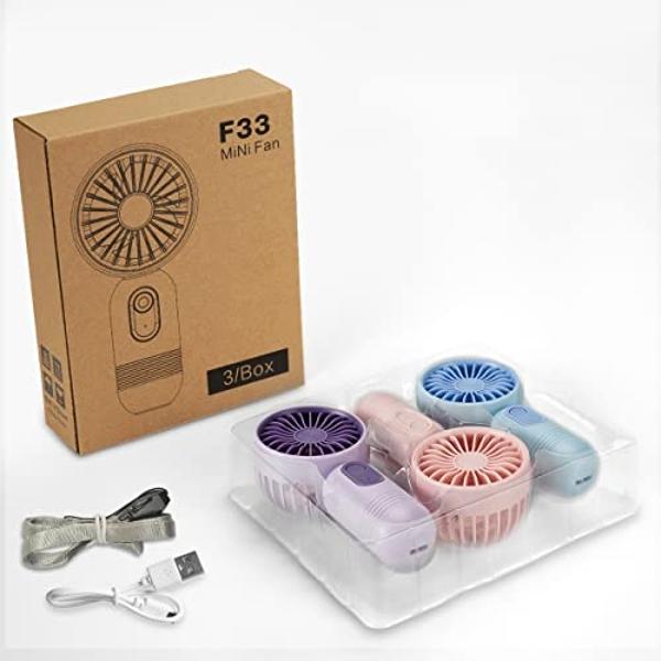 VersionTECH. Portable Handheld Fan, Powerful+Durable+4000mAh+180° Foldable, Mini Table Fans with USB Rechargeable Battery Operated Cooling Accessories for Personal Use, Travel, Off