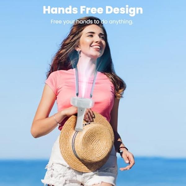 HandFan Upgraded Portable Misting Fan, Handheld Mister Fan, USB Rechargeable Personal Mist Fans, Battery Operated Spray Water Fans, Mini Electric Cooling Hand Fans for BeachTravel 