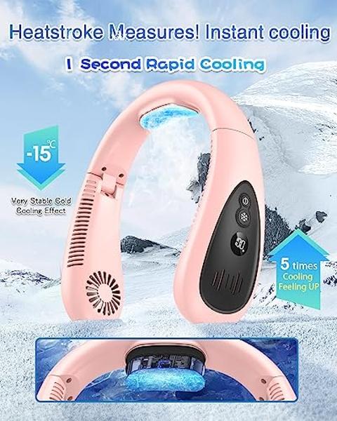TORRAS COOLiTE Neck Fan, 8450 RPM Turbo Airflow, Neck Fans that Blow Cold Air with 14H Battery, Neck Fan Rechargeable, Lightweight & Foldable Neck Fans for Outdoor, Travel, Fathers