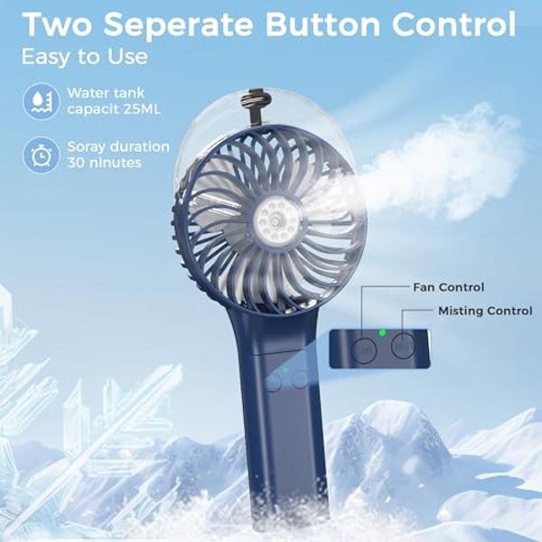 SLENPET 6 inch USB Desk Fan, 4 Speeds, Ultra-quiet, 90° Adjustment for Better Cooling, Portable Mini Powerful Desktop Table Fan, Small Personal Fan for Home Office, Metal Base, Bla
