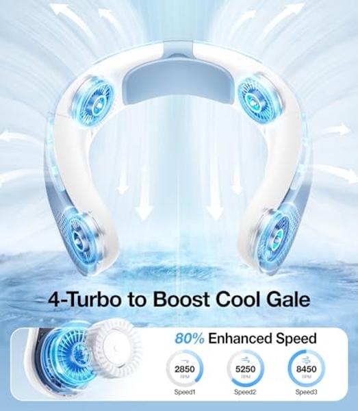 TOPPORTED 20000mAh Portable Camping Fan Rechargeable,Max 68 Hrs Runtime Battery Operated Tent Fans with LED Lantern,5 Wind Speeds,4 Timer Modes,Desk Fan for Travel,Power Outages (O