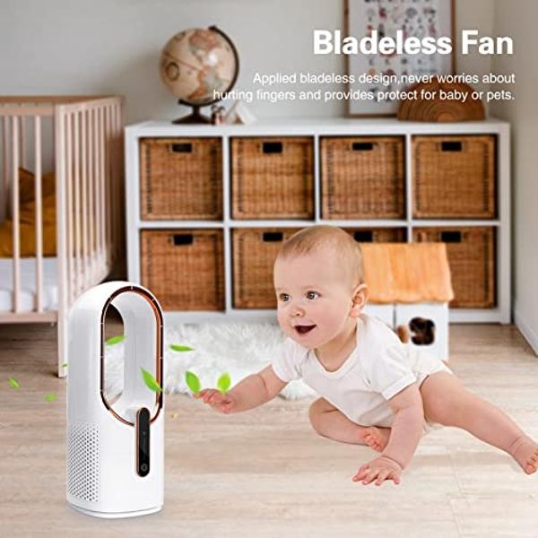 ChillGo Neck Fan - 4 Turbo Foldable Portable Fan - Personal Bladeless Fan 5200mAh with Strong Airflow, 4 Vent Air Conditioner, Wearable Cooling Fan for Travel Outdoor