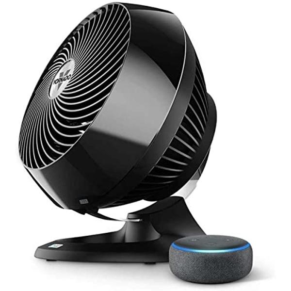 Vornado 660 AE Large Whole Room Works with Alexa Air Circulator Fan with 4 Speeds, Black, A Certified for Humans Device