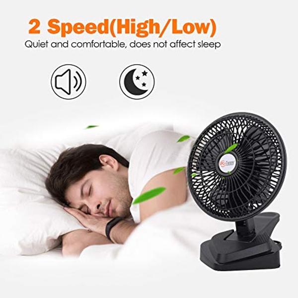 BLACK+DECKER Desk Fan for Home and Office, 12” Fan with 3 Speed Settings, Oscillating Portable Fan for Office Desk, Table Top and Kitchen Table with Adjustable Tilt, Black