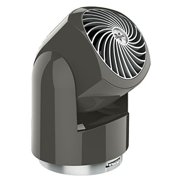 Vornado Flippi V10 Oscillating Compact Air Circulator Fan, Quiet Portable Fan for Office or Bedroom, Adjustable Head, 3 Speeds, Graphite Gray