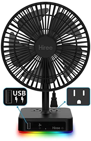 Vornado VFAN Jr. Vintage Fan | Small Metal Retro Air Circulator for Cooling & Décor | 2 Speeds, Adjustable Tilt | Vintage White