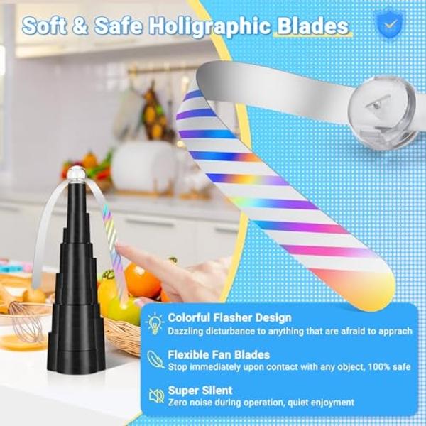 PELONIS 3 Speed Small Room Air Circulator Fan with 7-inch Blade, Table Fan with 100° Adjustable Head Tilt - Desktop Fan for Bedroom,Dorm and Office - Ventilador for Air Conditioner