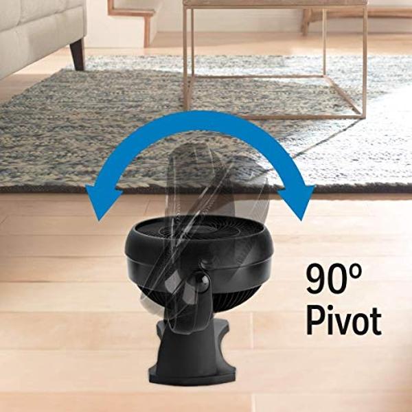PELONIS 3 Speed Small Room Air Circulator Fan with 7-inch Blade, Table Fan with 100° Adjustable Head Tilt - Desktop Fan for Bedroom,Dorm and Office - Ventilador for Air Conditioner
