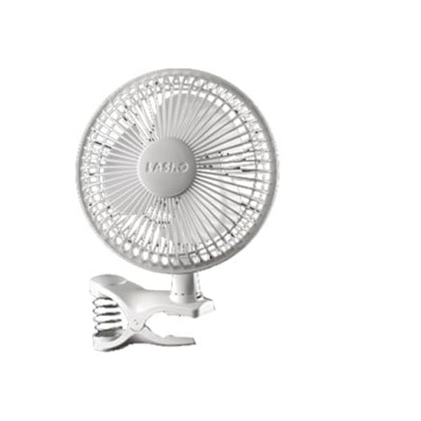 Lasko 2004W Portable 6-Inch Personal Clip Fan with 2 Speeds, White