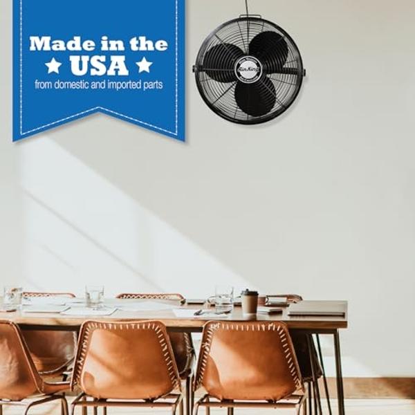 QNIZNOE Fly Fans for Tables, 4 Pack Portable Table Top Food Spinning Fan for Indoor & Outdoor Use with Flexible Quiet Spinner - Perfect for BBQ, Picnic, Patio, Parties