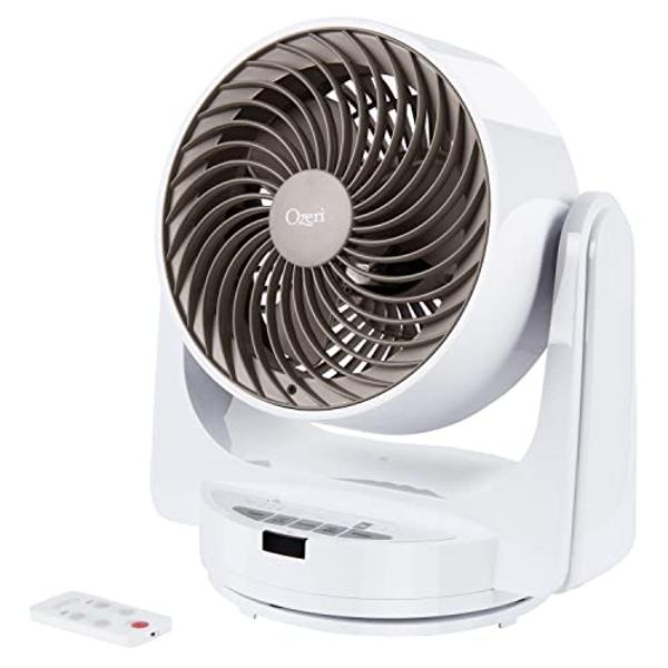 Ozeri Brezza III Dual Oscillating 10" High Velocity Desk Fan,White