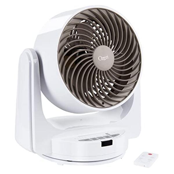 Ozeri Brezza III Dual Oscillating 10" High Velocity Desk Fan,White