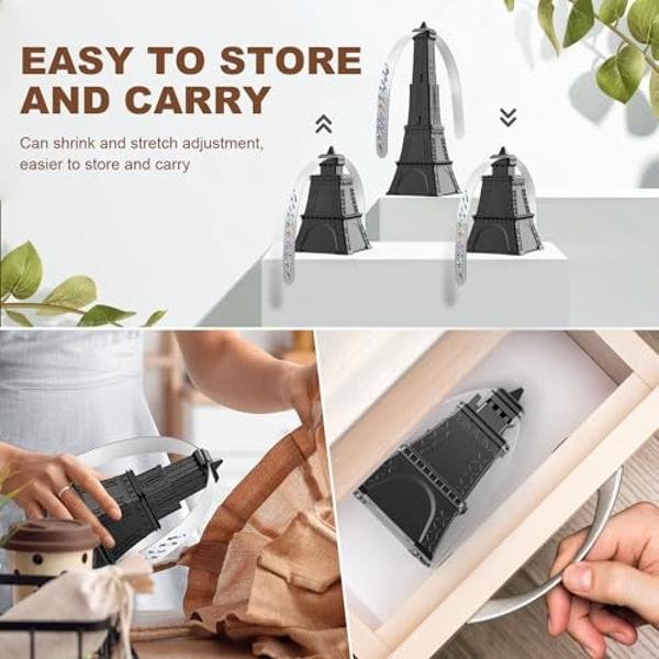 Fly Fans for Tables, 3 Pcs Foldable for Outdoor Tables, Fly Away Bug Repellent Fan Table Top Bug Repellent Fan with Holographic Blades for Outside or Inside Table use Restaurant Pa