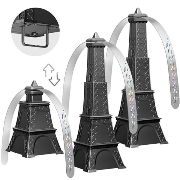 Fly Fans for Tables, 3 Pcs Foldable for Outdoor Tables, Fly Away Bug Repellent Fan Table Top Bug Repellent Fan with Holographic Blades for Outside or Inside Table use Restaurant Pa
