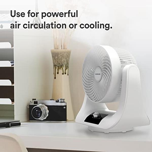 Everdure 9” Oscillating Desk or Table Fan, 3 Speed Settings, Targeted Airflow Control, Low Noise, Portable, Personal Fan, Perfect Cooling Fan for Bedroom, Living Room, Home Office,