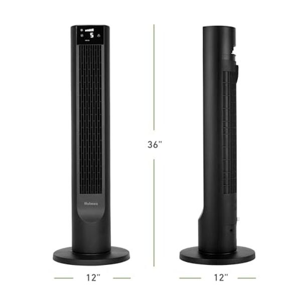 Holmes 36" CleanBreeze Digital Tower Fan with Removable Blade, ClearRead Display, 75° Oscillation, 6 Speeds, 4 Modes, 12-Hour Timer, Home, Bedroom or Office, Remote Control, Matte 