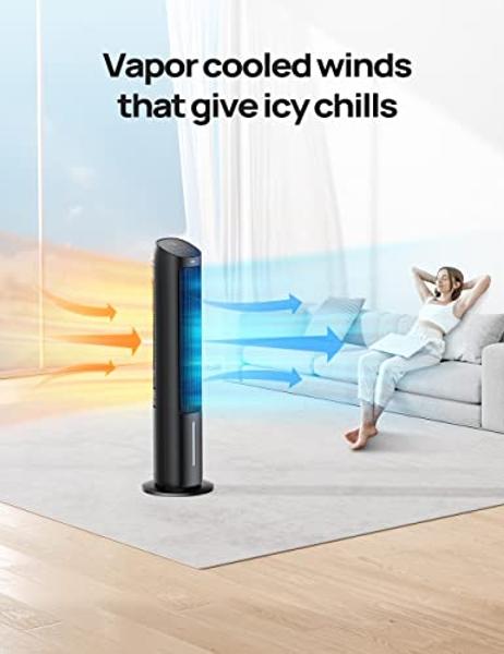 Holmes 36" CleanBreeze Digital Tower Fan with Removable Blade, ClearRead Display, 75° Oscillation, 6 Speeds, 4 Modes, 12-Hour Timer, Home, Bedroom or Office, Remote Control, Matte 