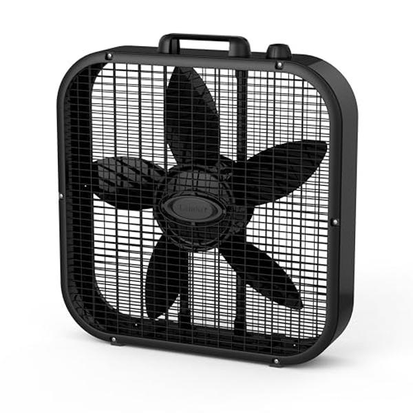 Lasko B20401 Decor Box Fan, 20", Black