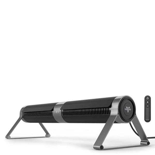 Vornado Airbar 4 | 35" Tower Fan and Horizontal Air Circulator with Remote Control, 3 Speed Settings | Black