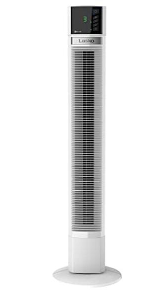 Lasko Xtra Air Oscillating Tower Fan, 4 Speeds, Nighttime Setting, Timer and Remote Control, 48", Silver, T48337, Large