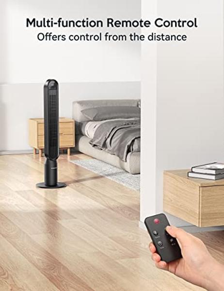 VAGKRI Tower Fan 42" Oscillating Tower Fan with 4 Modes, 4 Wind Speeds, 15H Timers, 90°Oscillation & 135° Vertical, Standing Fans for Home Bedroom Living Room Office, Powerful Floo