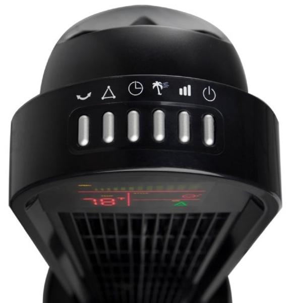 Ozeri 360 Oscillation, Micro-Blade Noise Reduction Technology Tower Fan, Black, Model:OZF5