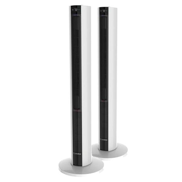 Lasko 2505 Portable Electric 36”Oscillating Tower Fan with Fresh Air Ionizer, Timer and Remote Control for Indoor, Bedroom and Home Office Use, 36 Inch, Black