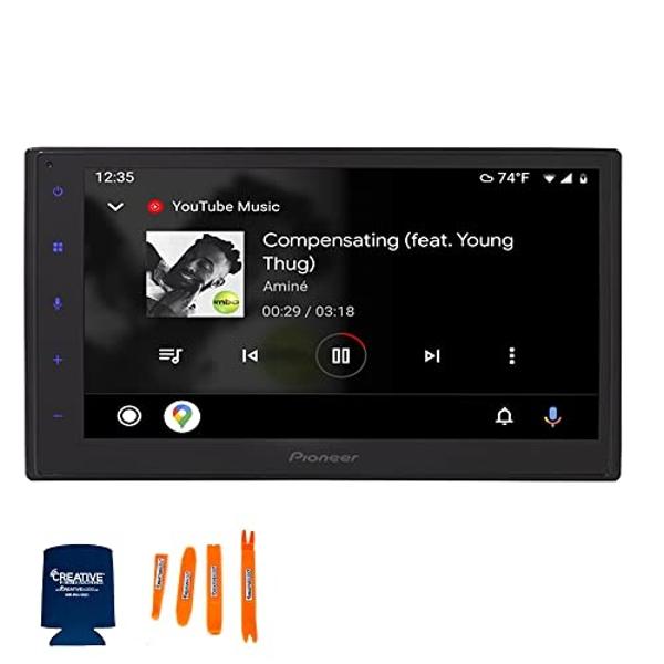 Pioneer DMH-1770NEX 6.8" Digital Multimedia Receiver (Does not Play Discs) w/ Built-in Bluetooth, Apple CarPlay & Android Auto Compatible Bundled with + (1) License Plate Style Bac