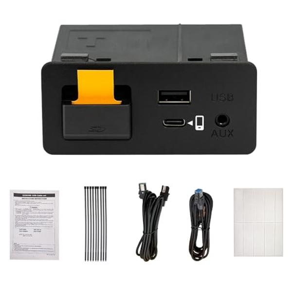 HMYC Mazda Carplay and Android Auto Retrofit Kit, TK78-66-9U0C OEM Media Hub Fits to MZD Connect System, Compatible with Mazda 2/3/6/CX3/CX5/CX9/MX5 2015-2020 Year(Type-c Fast Char