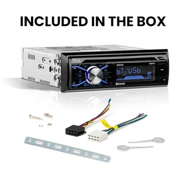 BOSS Audio Systems 508UAB Car Stereo With Bluetooth - Single Din, CD Player, Aux-in, USB, Built-in Microphone, AM/FM Radio Receiver